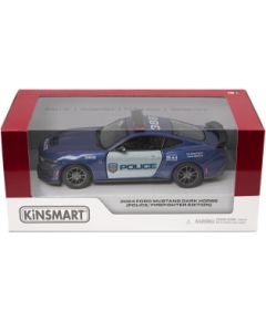 KINSMART Miniatūrais modelis 2024 Ford Mustang Dark Horse (Police/Firefighter), scale 1:38