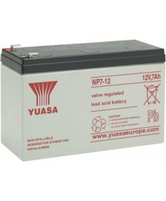 12V 7Ah YUASA akumulators NP7-12 151x65x97mm