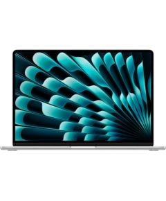 Apple MacBook Air 2023 Retina 15" - M2 / 8GB / 256GB SSD - Silver (Atjaunināts, stāvoklis kā jauns)