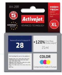 Activejet AH-28R Ink cartridge (replacement for HP 28 C8728A; Premium; 21 ml; color)