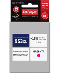 Activejet AH-953MRX ink (replacement for HP 953XL F6U17AE; Premium; 25 ml; magenta)