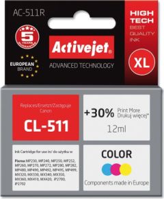 Activejet AC-511R Ink cartridge (replacement for Canon CL-511; Premium; 12 ml; color)