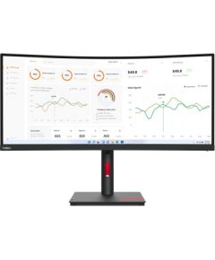 Lenovo ThinkVision T34w-30 LED display 86.4 cm (34") 3440 x 1440 pixels Wide Quad HD Black