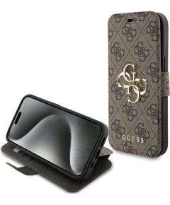 Guess GUBKP15S4GMGBR iPhone 15 | 14 | 13 6.1" brązowy|brown book 4G Metal Logo