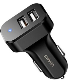 USAMS Ład. sam. 2xUSB C13 2,1A czarny|black (only head) CC87TC01