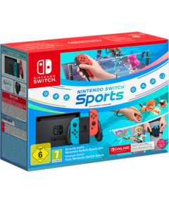 Nintendo Switch V2 Red & Blue + Switch Sports + 12 MONTH NSO (NSH085)