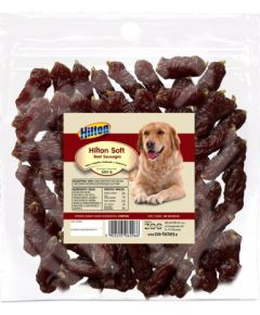 HILTON Soft sausages with beef - dog treat - 500g