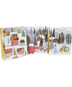 Gift bag WONDERLAND M, 26x32x10cm, mix