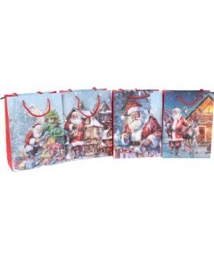 Gift bag SANTA S, 18x24x8,5cm, mix