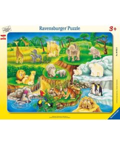 Ravensburger Frame Puzzle 14 pc The Zoo