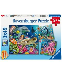 Ravensburger puzzle 3x49 pc Sea Animals