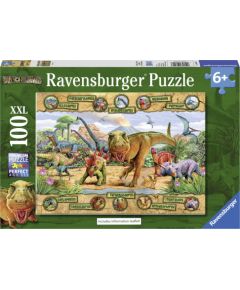 Ravensburger Puzzle 100 pc Dinosaurs XXL