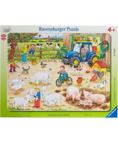 Ravensburger Frame Puzzle 40 pc In a big Farm