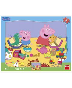 Dino Frame Puzzle 12 pc, Peppa Pig