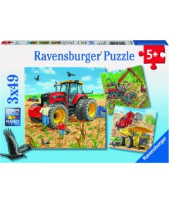 Ravensburger Puzzle 3x49 pc Giant Machines