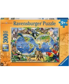 Ravensburger Puzzle 300 pc World Atlas with Animals