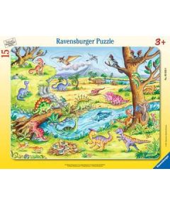 Ravensburger Frame Puzzle 15 pc Small Dinosaurs