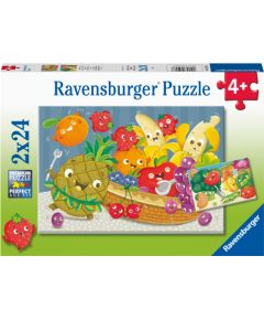 Ravensburger Puzzle 2x24 pc Fresh Fruits and Vegetables