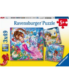 Ravensburger Puzzle 3x49 pc Enchanting Mermaids