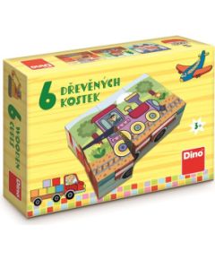 Dino Cube Puzzle 6 pc Vehicles