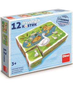 Dino Cube Puzzle 12 pc On The Farm