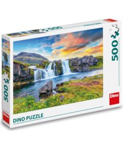 Dino Puzzle 500 pc Icelandic Waterfalls