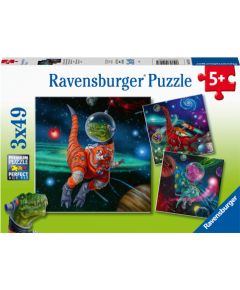 Ravensburger Puzzle 3x49 pc The World od Dinosaurs