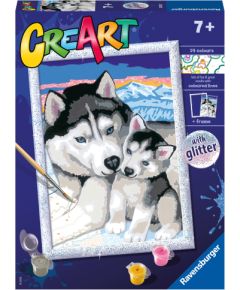 Ravensburger Paint by Numbers Cute Huskies