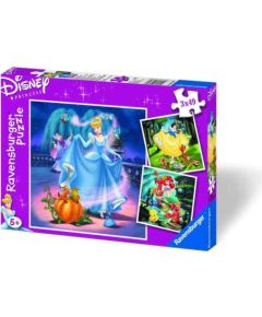 Ravensburger Puzzle 3x49 pc Disney's Cinderella, Snow White & Ariel