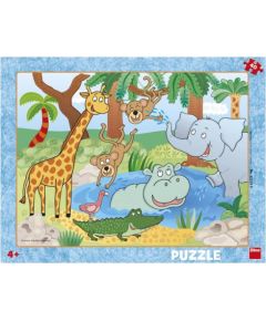 Dino Frame Puzzle 40 pc, Animals in Zoo