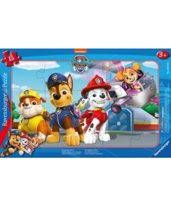 Ravensburger Frame Puzzle 15 pc Paw Patrol Four brave defenders