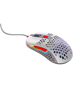 CHERRY Xtrfy M42 RGB, gaming mouse (gray/red)