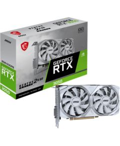 Graphics Card MSI NVIDIA GeForce RTX 3050 8 GB GDDR6 128 bit 1xDVI-D 1xHDMI 1xDisplayPort 3050VEN2XXSWHI8GOC