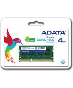 A-data ADATA Premier, SODIMM, DDR3L, 4 GB, 1600 MHz, CL11 (ADDS1600W4G11-S)