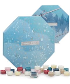 Yankee Candle Bright Lights advent calendar wreath tea light candle 24 x 9,8 g + glass candle holder