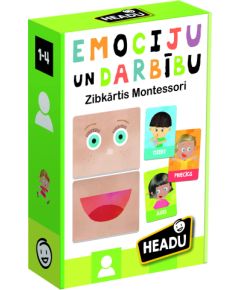 HEADU Montessori zibkartītes "Emocijas un darbības" (latviešu val.)