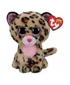 TY Beanie Boos Livvie - różowy leopard 24 cm