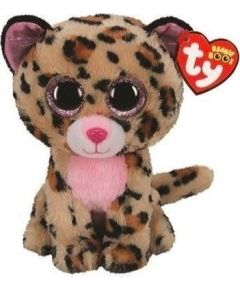 TY TY BEANIE BOOS LIVVIE- brązowo-różowy leopard 15cm 36367