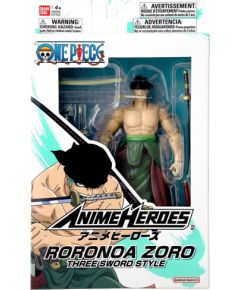 Bandai ANIME HEROES ONE PIECE - RORONOA ZORO THREE SWORD S