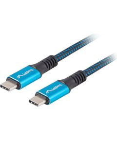 Lanberg CA-CMCM-45CU-0005-BK USB cable USB4 Gen 2x2 0.5 m USB C Black, Blue