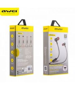 Awei   Magnetic Switch Wireless Sports Earphone AK4 Black