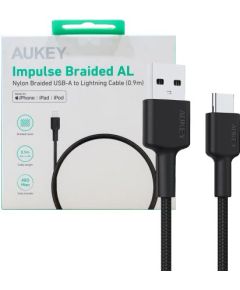 AUKEY CB-CD30 USB-C Type-C Power Delivery PD 3A 0.9m Nylon Black