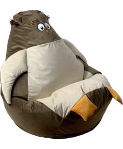 Go Gift Sako sack pouffe Sowa brown-beige XL 130 x 90 cm