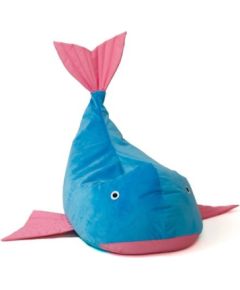 Go Gift Sako bag pouffe Whale blue-pink L 110 x 80 cm