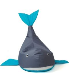 Go Gift Sako bag pouffe Whale grey-blue L 110 x 80 cm