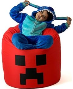 Go Gift Minecraft red XXL 110 x 90 cm Sako bag pouffe