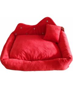 GO GIFT Prince red XL - pet bed - 60 x 45 x 10 cm