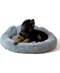 GO GIFT Dog and cat bed XXL - grey - 85x85 cm