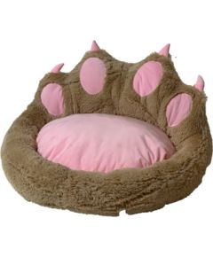 GO GIFT Dog and cat bed - camel - 75x75 cm