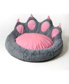 GO GIFT Dog and cat bed - grey - 75x75 cm